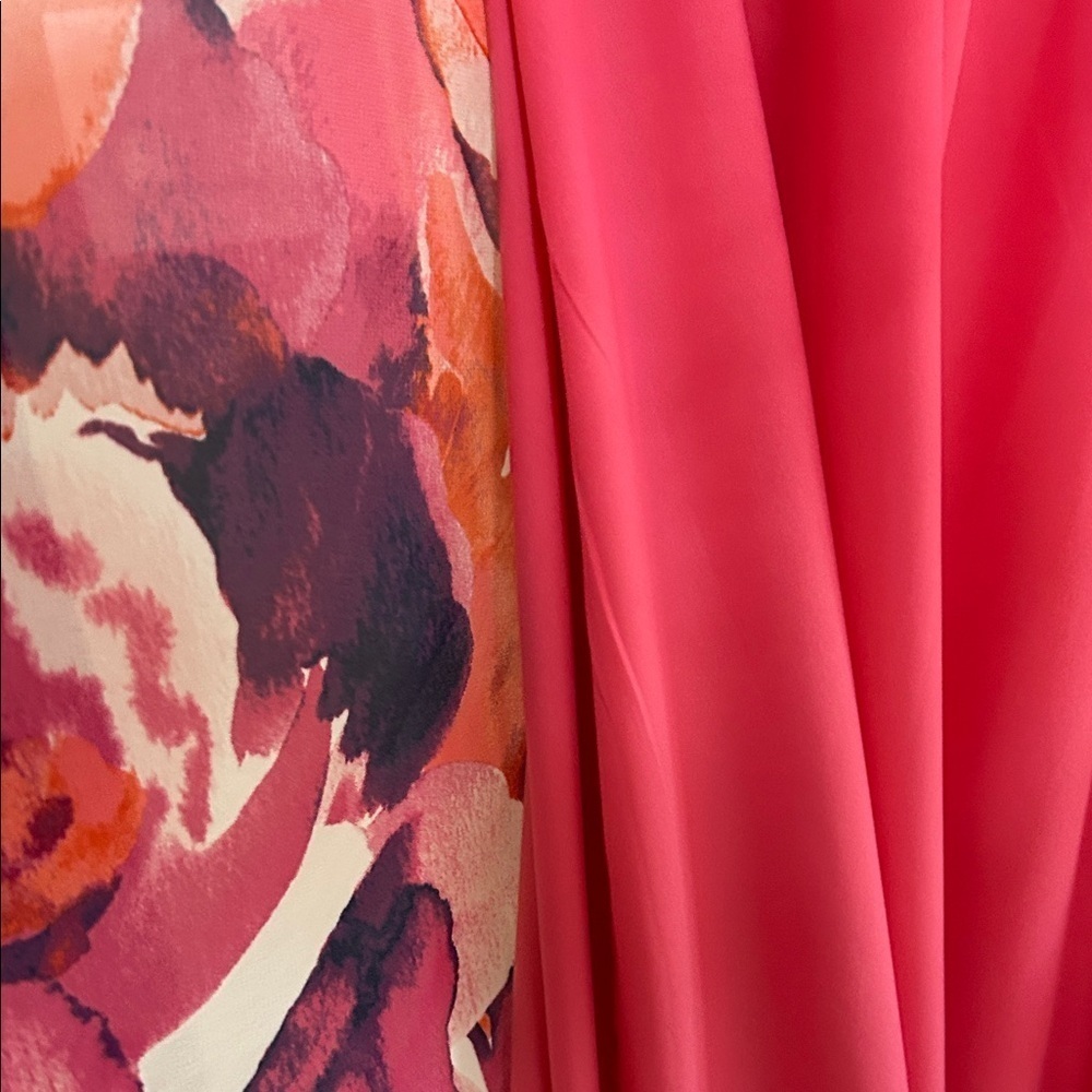 Eliza J Vibrant Pink and Purple Maxi Dress - Picture 6 of 16